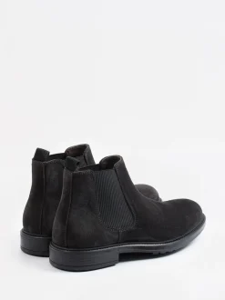 Ralph Harrison – Chelsea Boots aus Veloursleder anthrazit