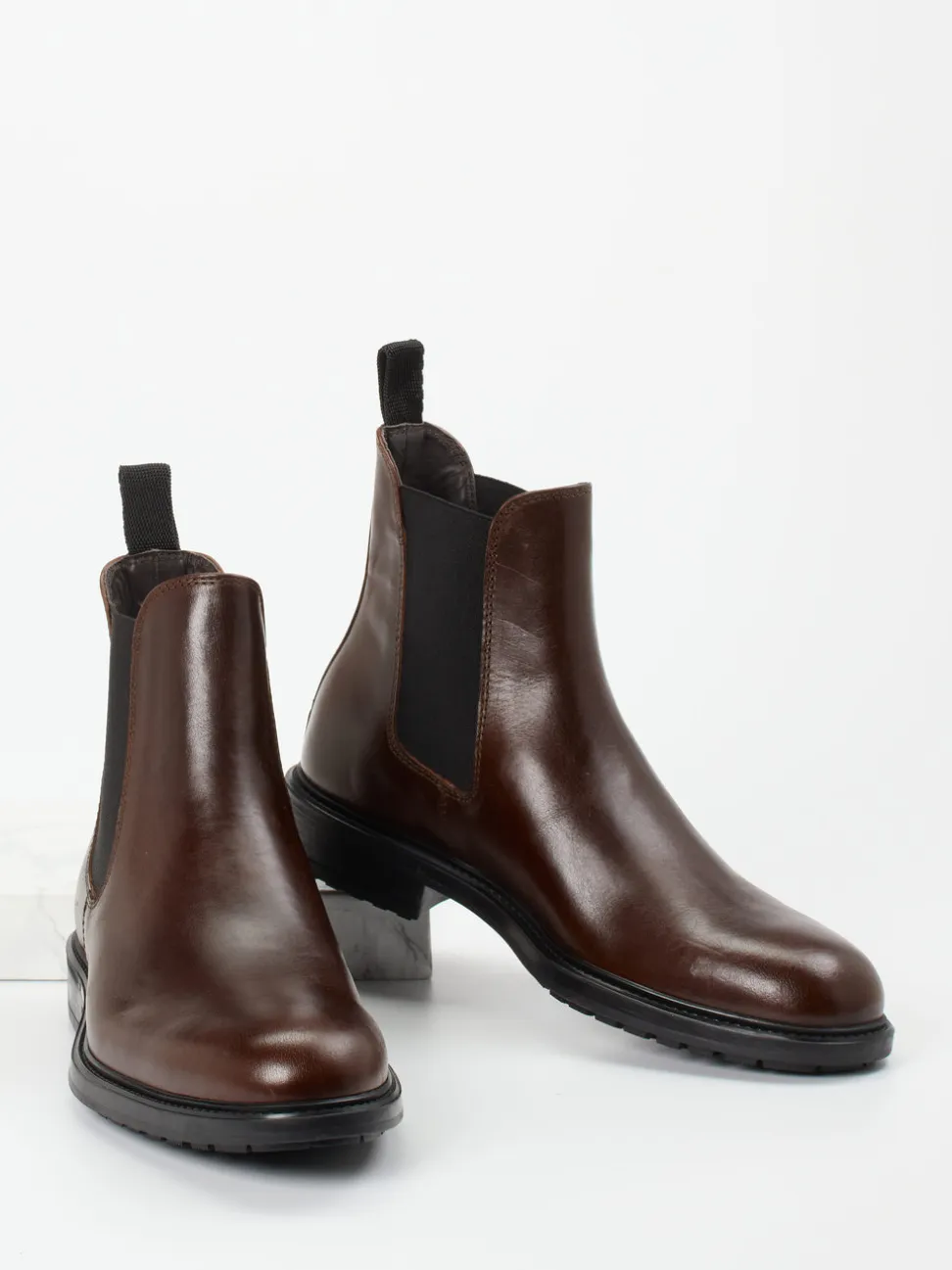 Ralph Harrison – Chelsea Boots aus Fettleder braun