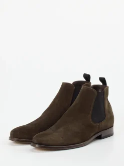 Ralph Harrison – Chelsea Boots aus Veloursleder braun