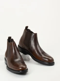 Ralph Harrison – Chelsea Boots aus Kalbleder Dunkelbraun