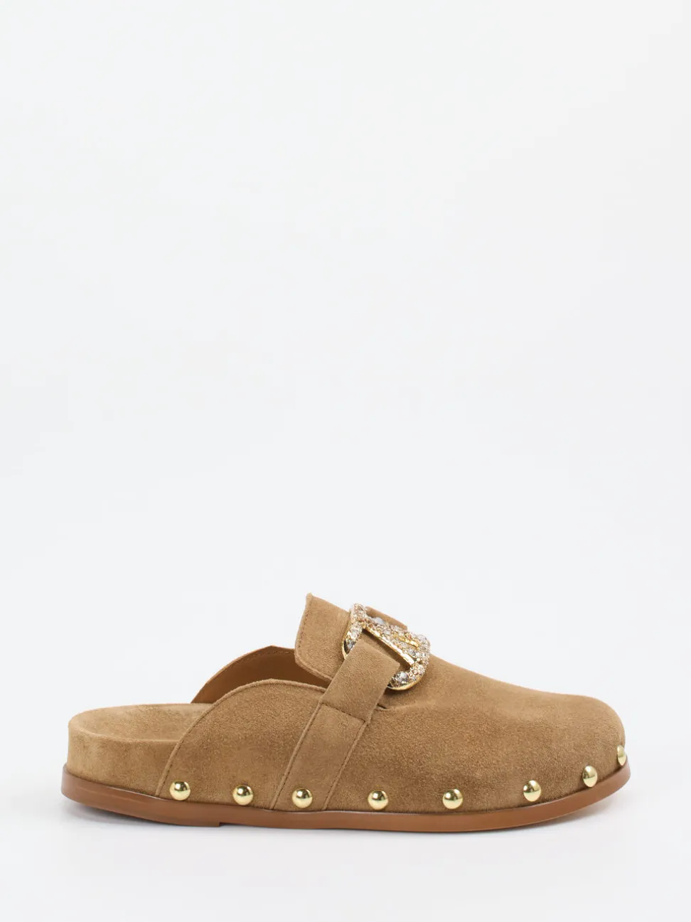 Ralph Harrison – Clogs aus Veloursleder in Karamellbraun