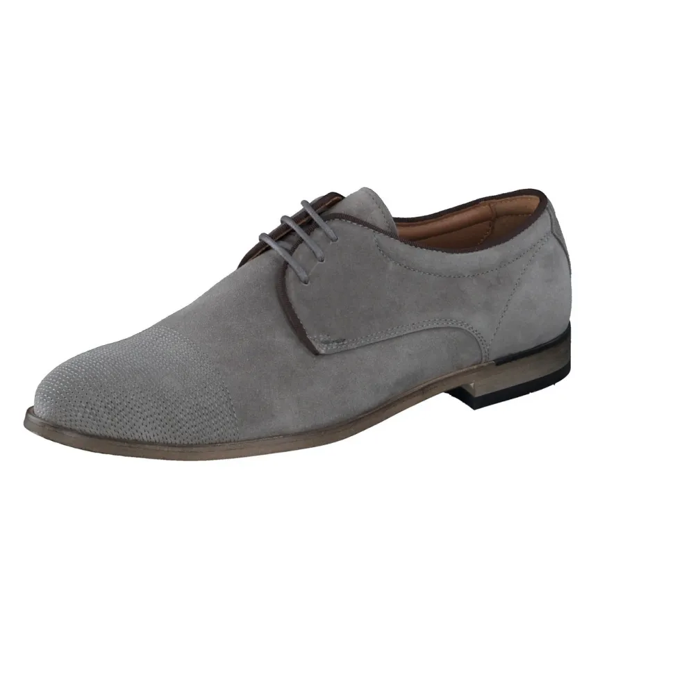 Ralph Harrison – Derby aus Veloursleder Grau