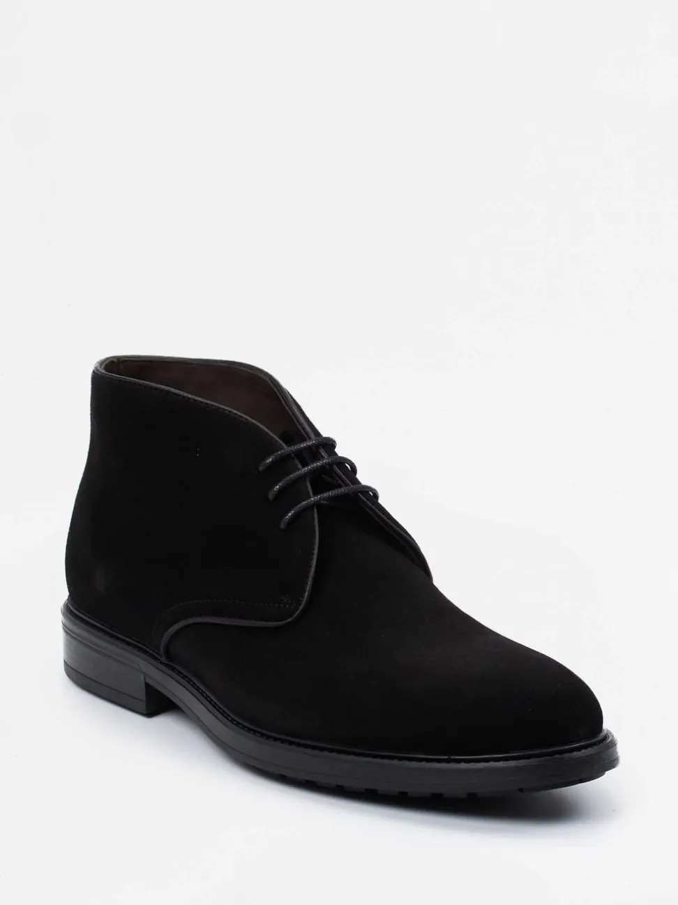 Ralph Harrison – Desert Boots aus Veloursleder schwarz