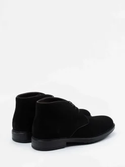Ralph Harrison – Desert Boots aus Veloursleder schwarz