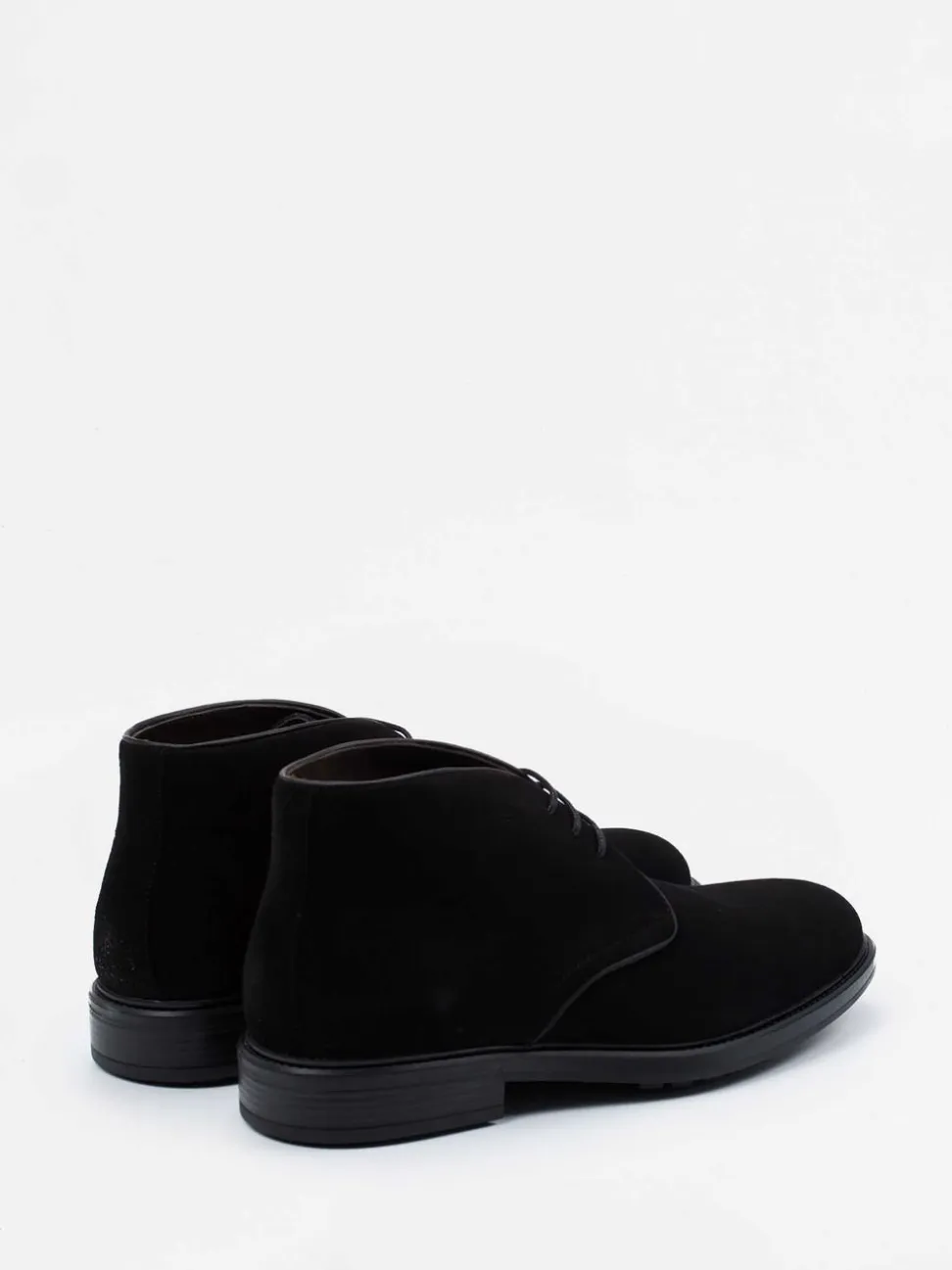 Ralph Harrison – Desert Boots aus Veloursleder schwarz