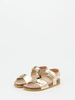 Ralph Harrison – Kindersandale aus Metallicleder gold
