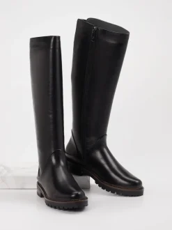 Ralph Harrison – Kniehohe Stiefel aus Leder schwarz