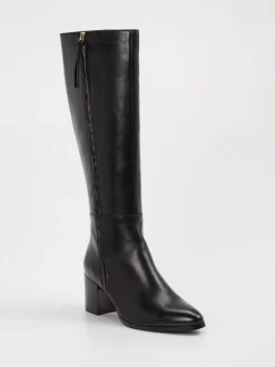 Ralph Harrison – Kniehohe Stiefel aus Leder schwarz