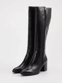 Ralph Harrison – Kniehohe Stiefel aus Leder schwarz