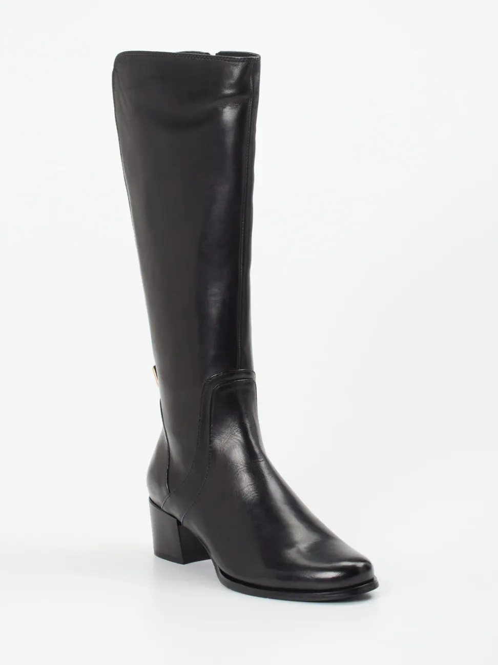 Ralph Harrison – Kniehohe Stiefel aus Lammleder Schwarz
