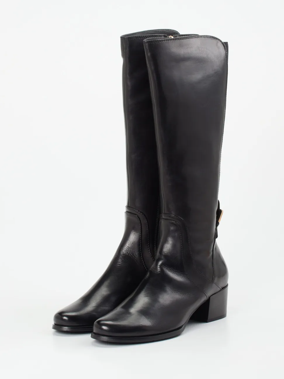 Ralph Harrison – Kniehohe Stiefel aus Lammleder Schwarz