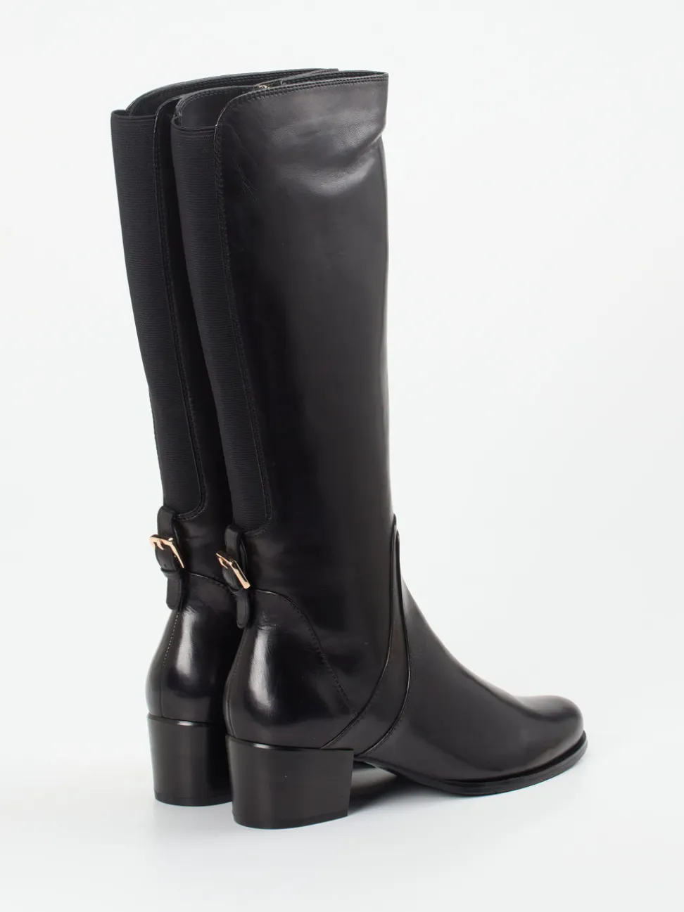Ralph Harrison – Kniehohe Stiefel aus Lammleder Schwarz