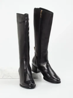 Ralph Harrison – Kniehohe Stiefel aus Lammleder Schwarz