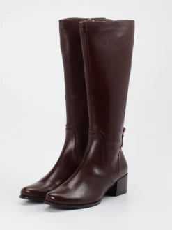 Ralph Harrison – Kniestiefel aus Lammleder Dunkelbraun