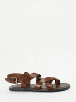 Ralph Harrison – Ledersandalen aus Kalbleder Braun