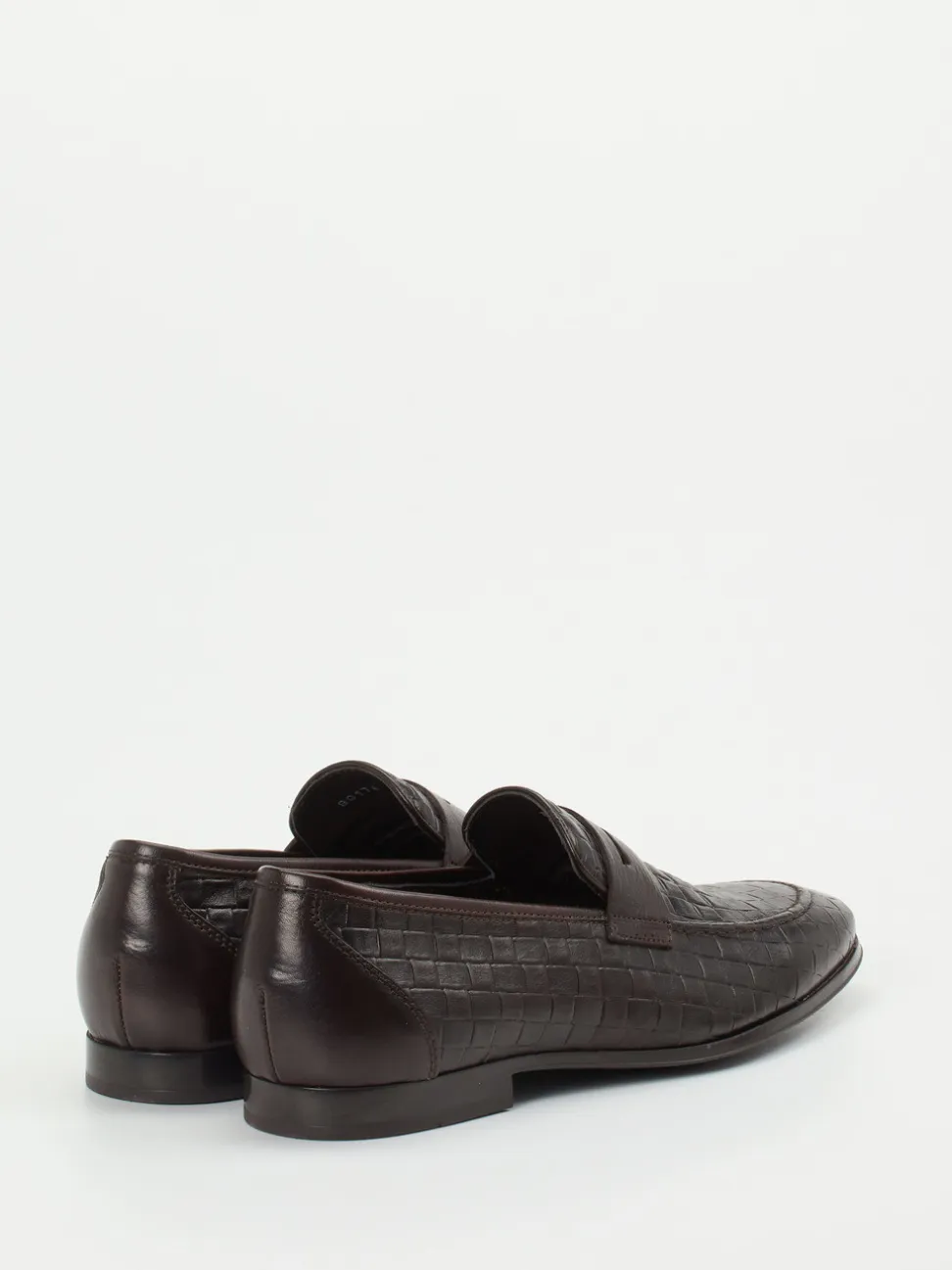 Ralph Harrison – Loafer aus geprägtem Leder Dunkelbraun