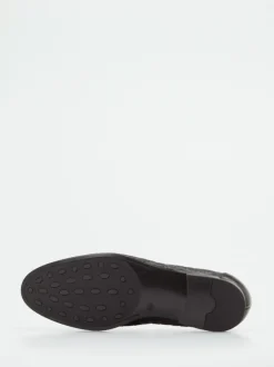 Ralph Harrison – Loafer aus geprägtem Leder Dunkelbraun