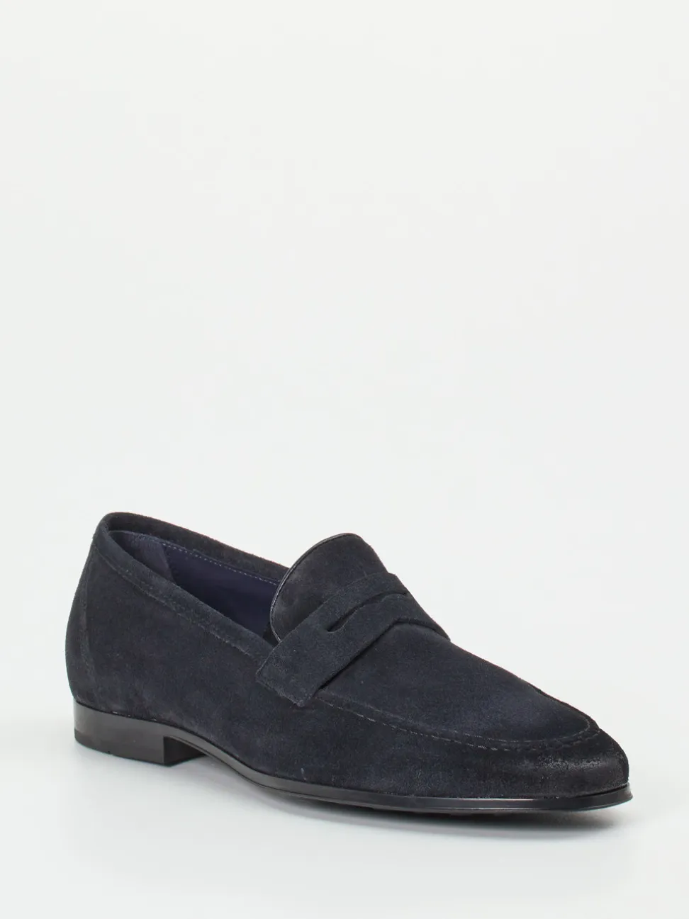 Ralph Harrison – Loafer aus Veloursleder Dunkelblau
