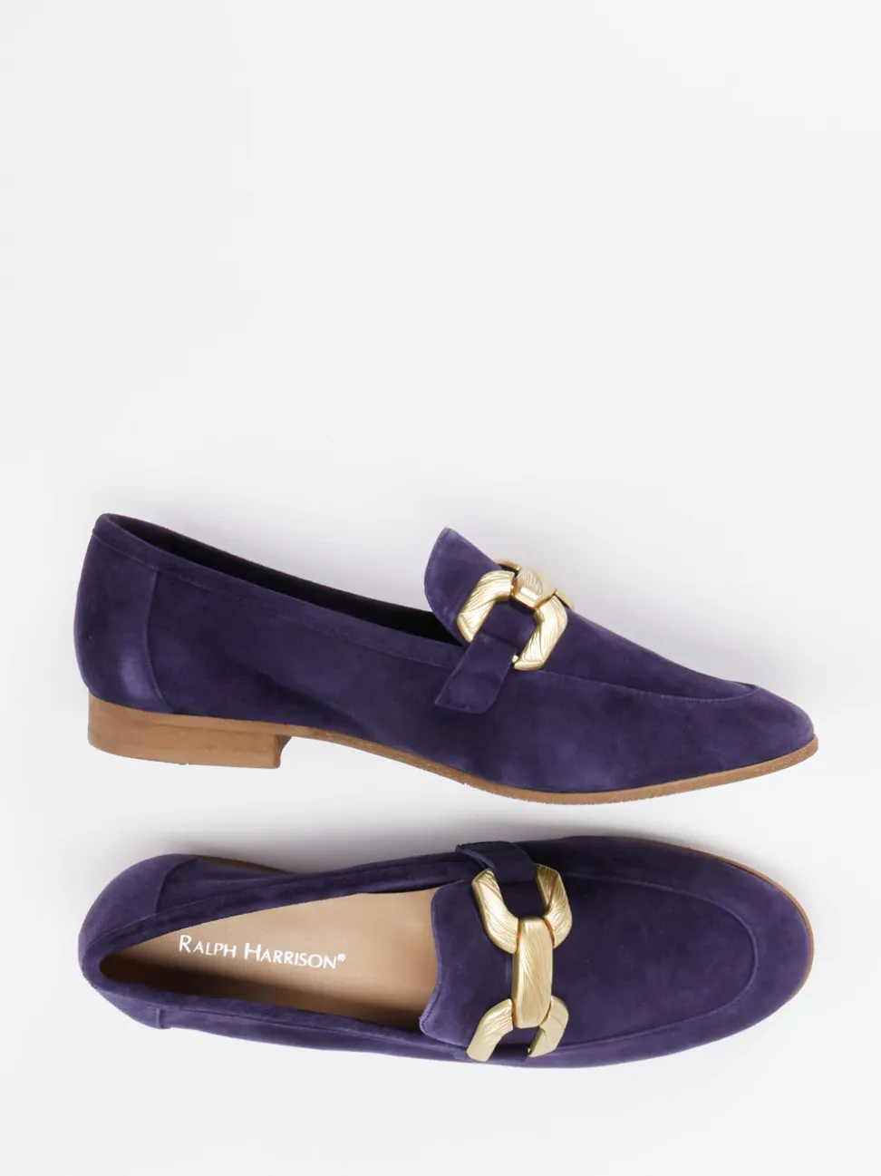 Ralph Harrison – Loafer aus Nubukleder in Violett