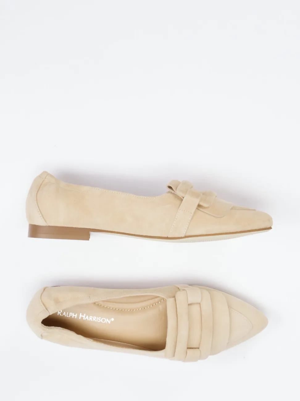 Ralph Harrison – Loafer aus Nubukleder in Beige