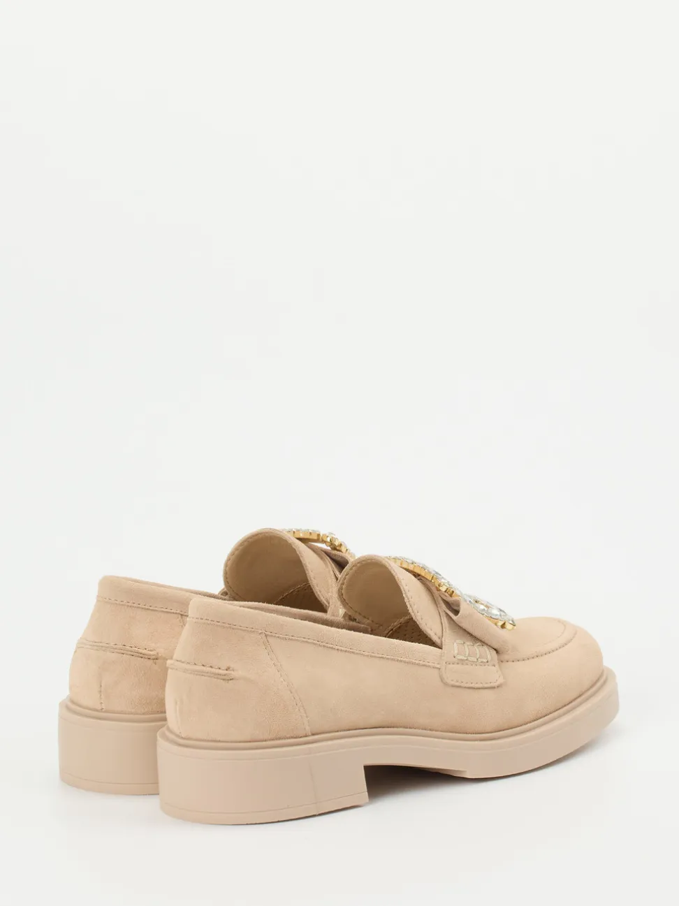 Ralph Harrison – Loafer aus Veloursleder Beige