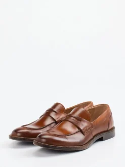 Ralph Harrison – Loafer aus Glattleder cognacbraun