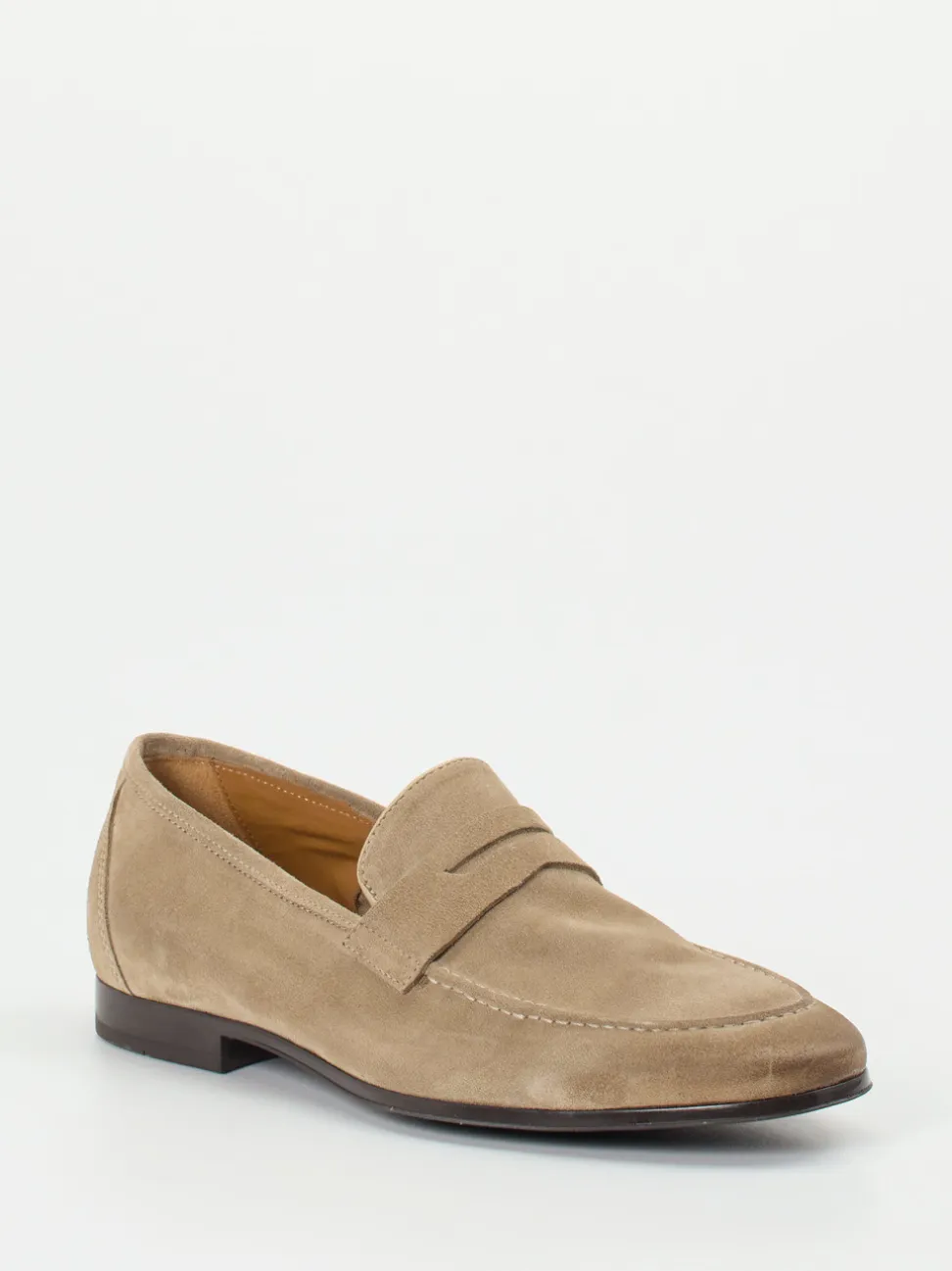 Ralph Harrison – Loafer aus Veloursleder beigebraun