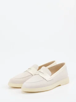 Ralph Harrison – Loafer aus Veloursleder beige