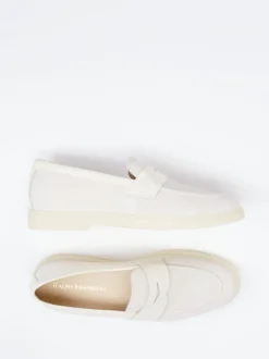 Ralph Harrison – Loafer aus Veloursleder beige
