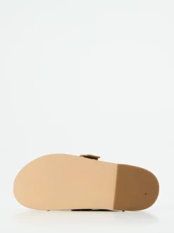 Ralph Harrison – Loafer-Mules aus Veloursleder Sandbeige