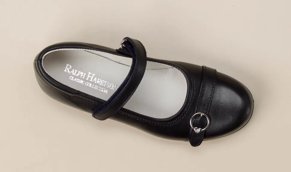 Ralph Harrison – Mary Janes aus Kalbleder Schwarz