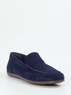 Ralph Harrison – Mokassin aus Veloursleder marineblau