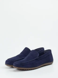 Ralph Harrison – Mokassin aus Veloursleder marineblau