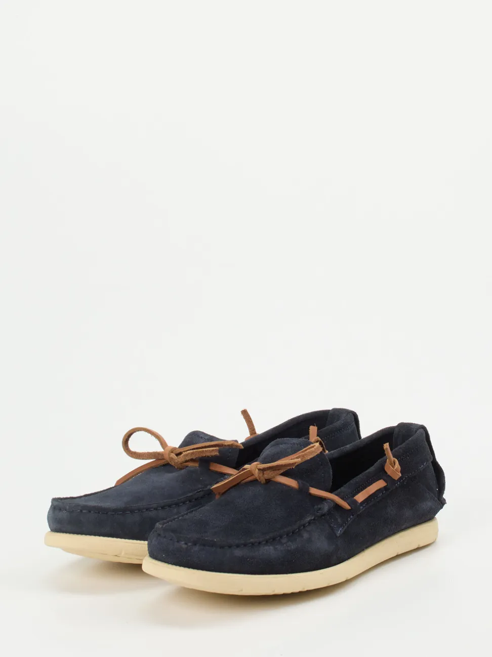 Ralph Harrison – Mokassin-Slipper aus Veloursleder Blau