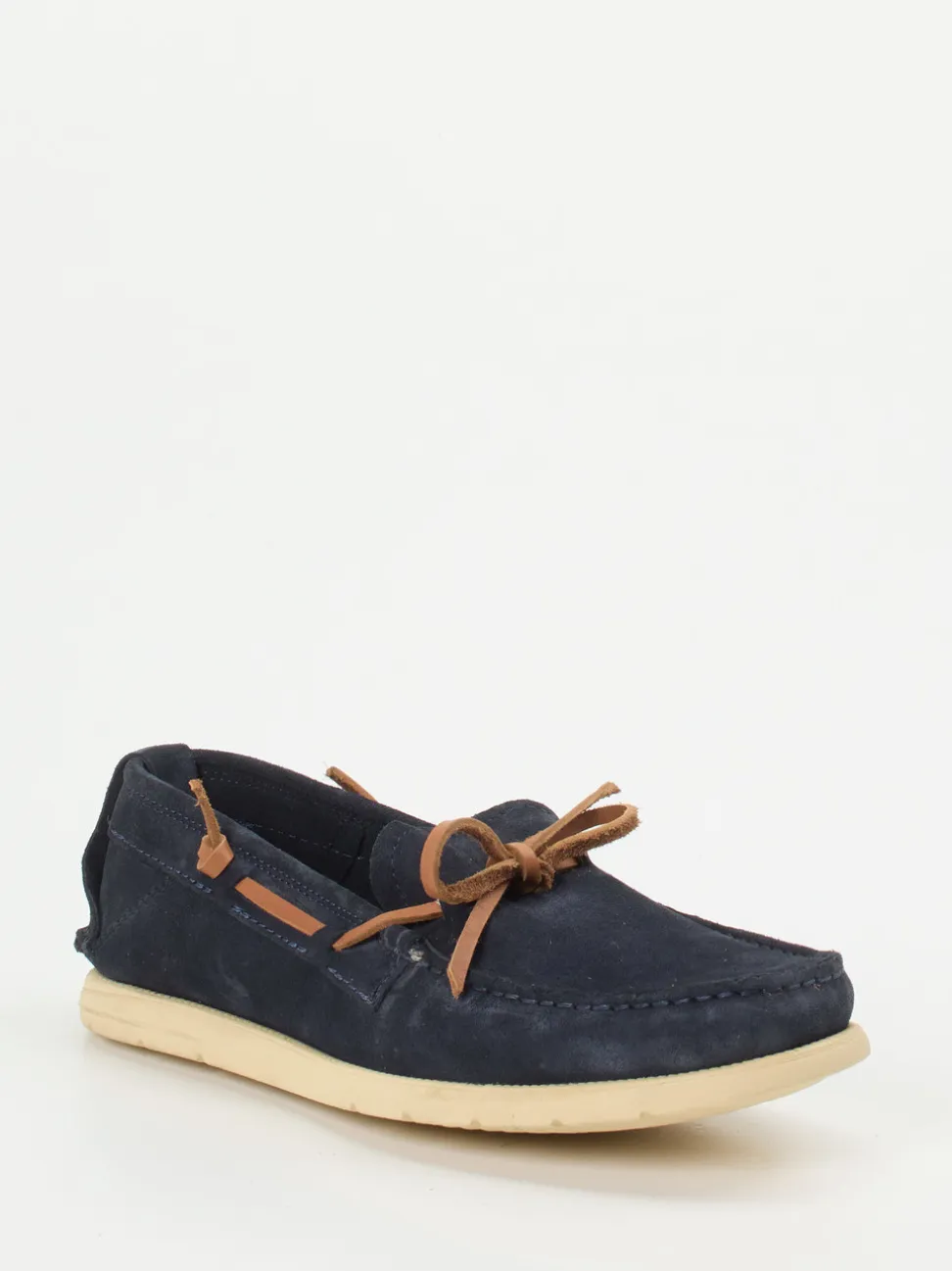 Ralph Harrison – Mokassin-Slipper aus Veloursleder Blau