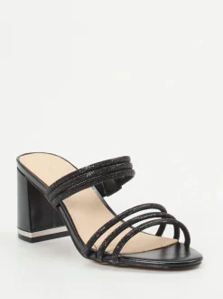 Ralph Harrison – Mules aus Metallicleder Schwarz
