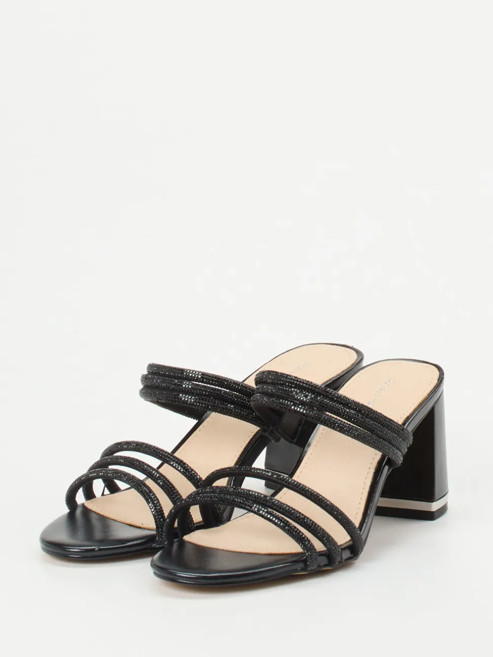 Ralph Harrison – Mules aus Metallicleder Schwarz