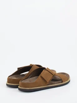 Ralph Harrison – Pantolette aus Veloursleder Braun