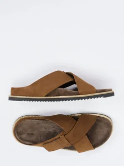 Ralph Harrison – Pantolette aus Veloursleder Braun