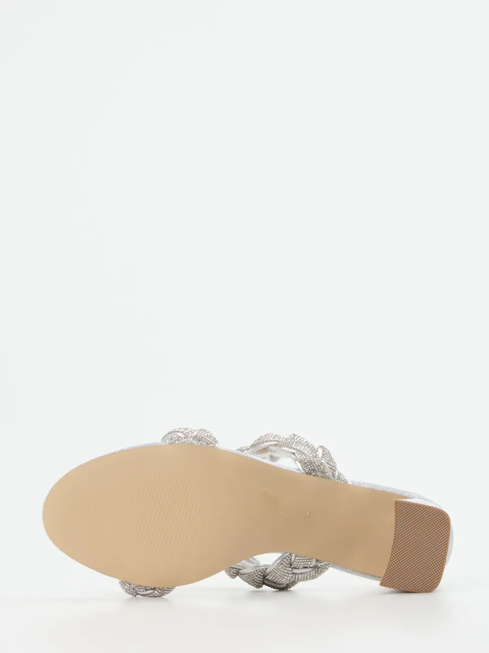 Ralph Harrison – Pantolette aus Textil in Silber