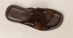 Ralph Harrison – Pantolette aus Kalbleder Dunkelbraun
