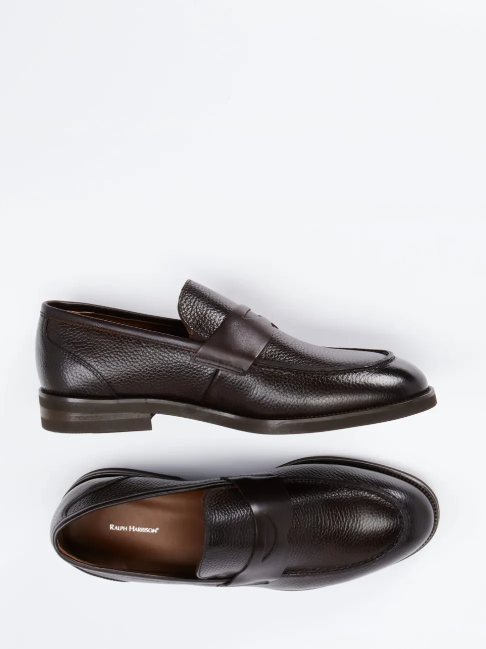 Ralph Harrison – Penny Loafer aus Kalbleder Dunkelbraun
