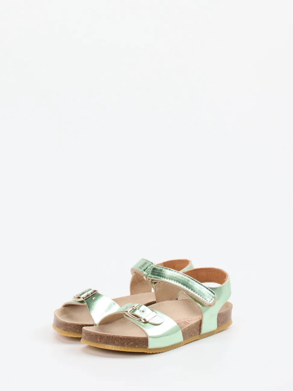Ralph Harrison – Sandalen aus Metallic-Synthetik mintgrün