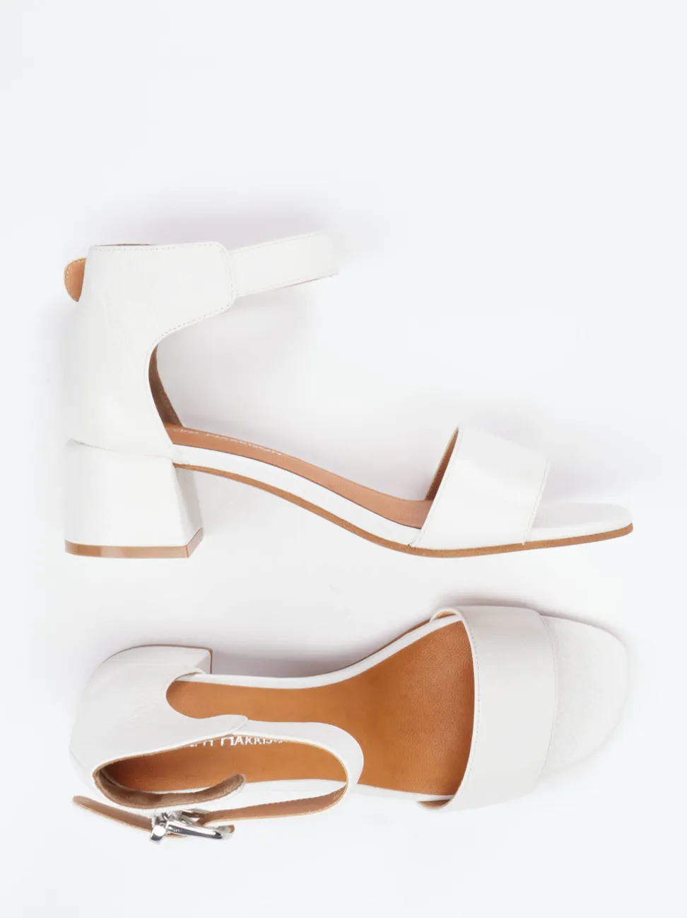 Ralph Harrison – Sandalen aus Kalbleder Offwhite