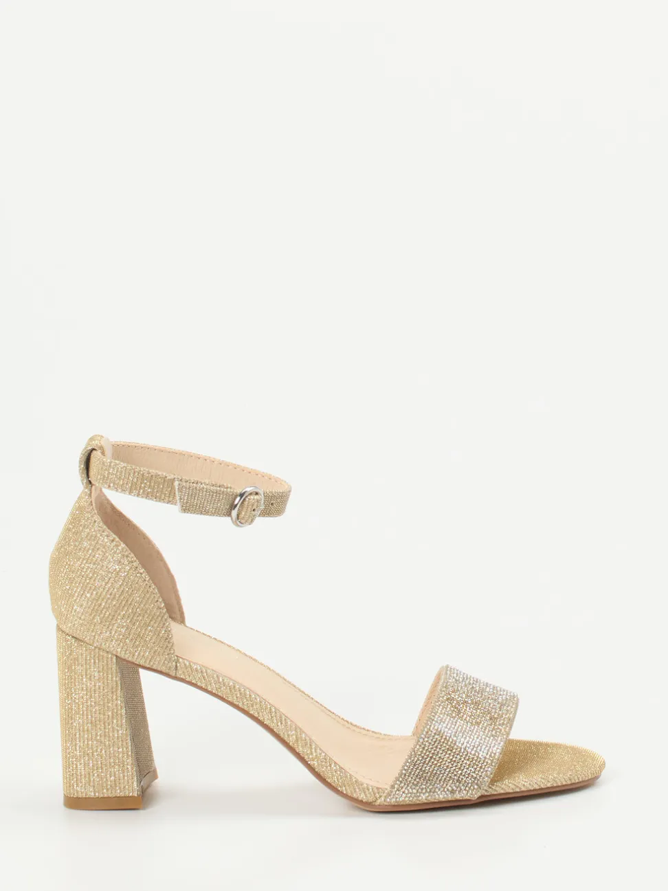Ralph Harrison – Sandaletten aus Metallicleder goldfarben