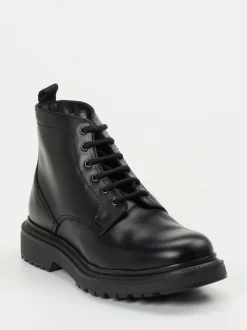 Ralph Harrison – Schnürboots aus Fettleder Schwarz