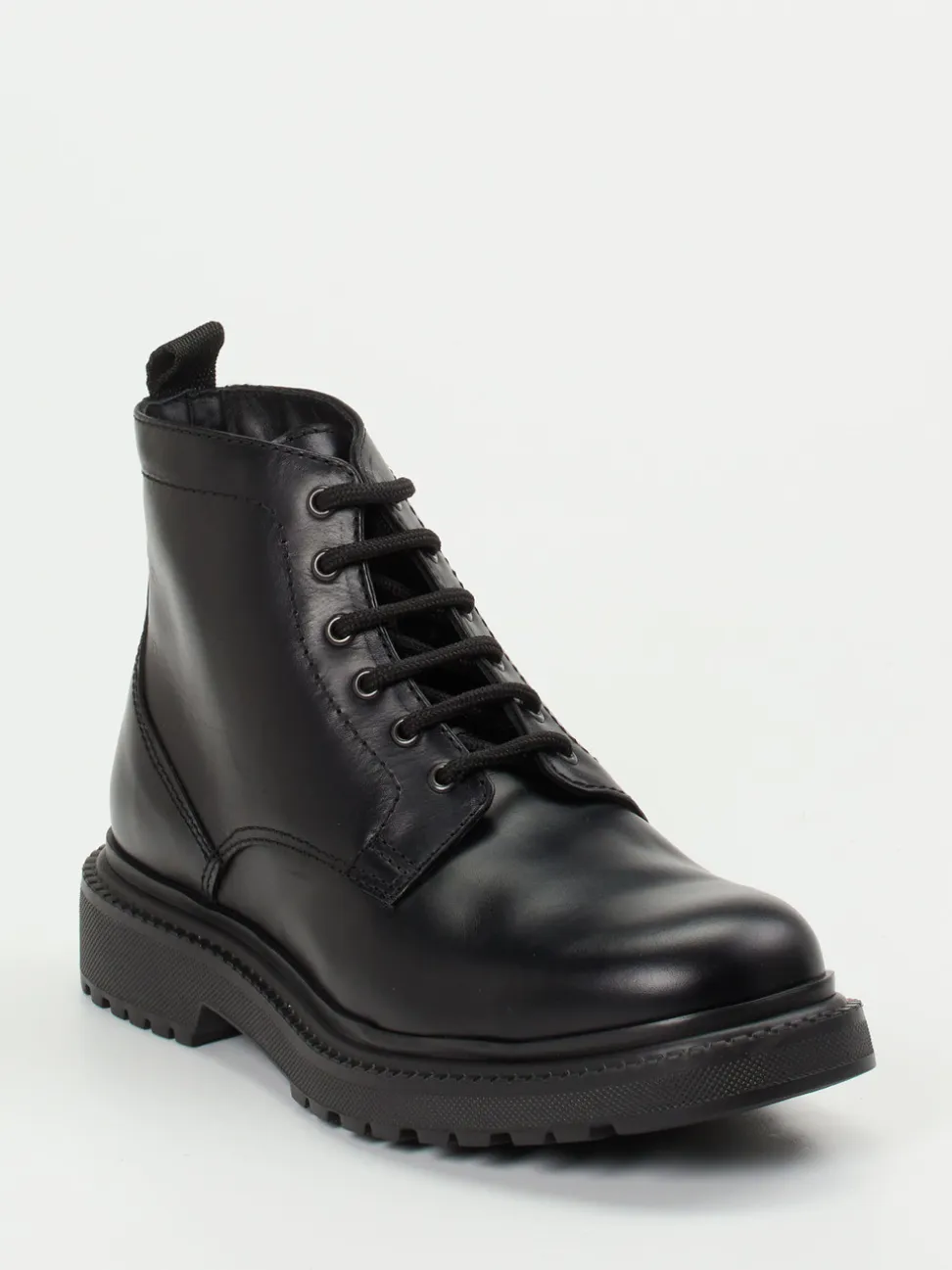 Ralph Harrison – Schnürboots aus Fettleder Schwarz
