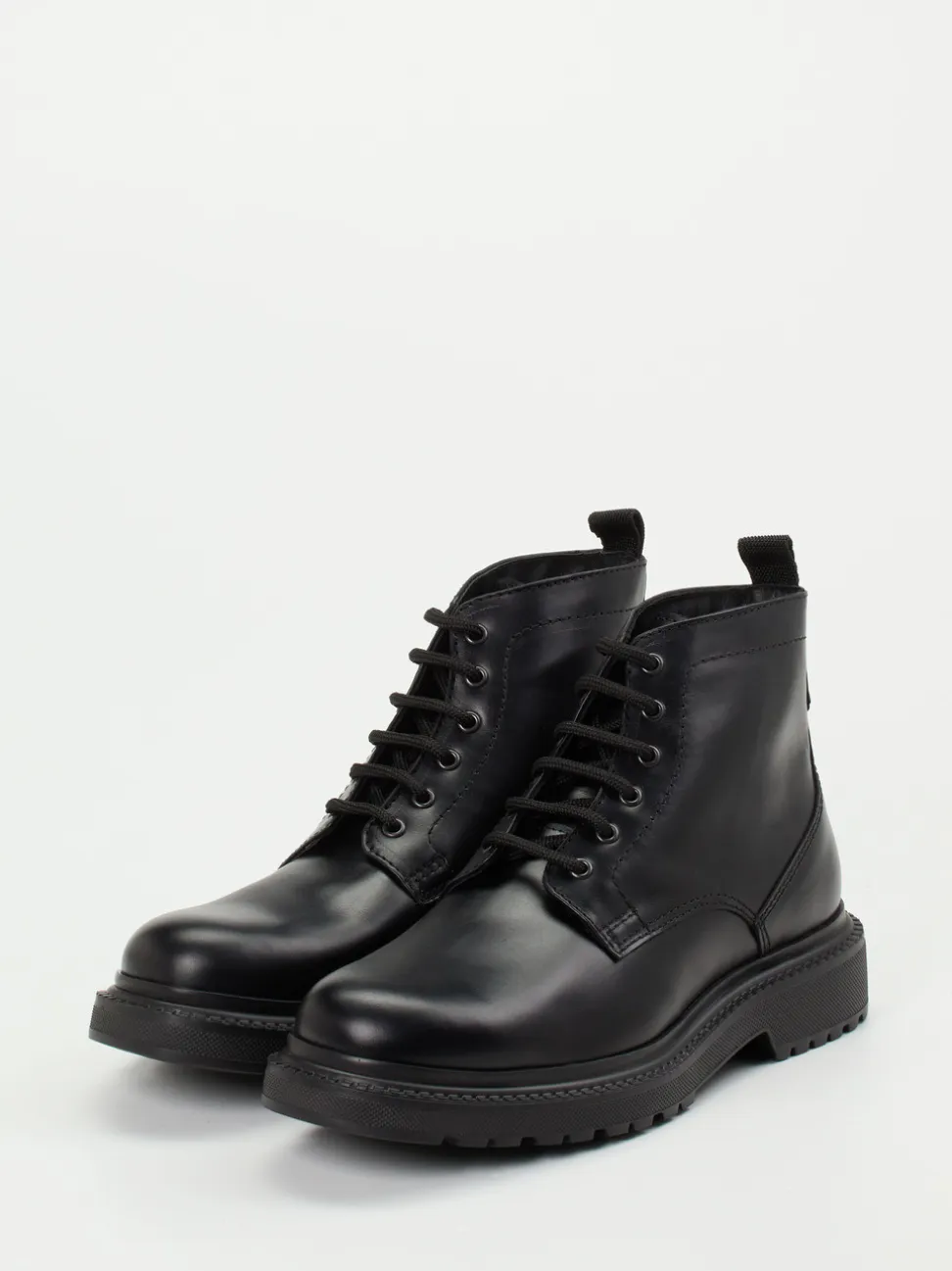 Ralph Harrison – Schnürboots aus Fettleder Schwarz