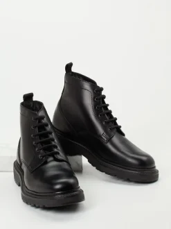 Ralph Harrison – Schnürboots aus Fettleder Schwarz