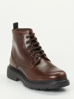 Ralph Harrison – Schnürboots aus Fettleder schokobraun